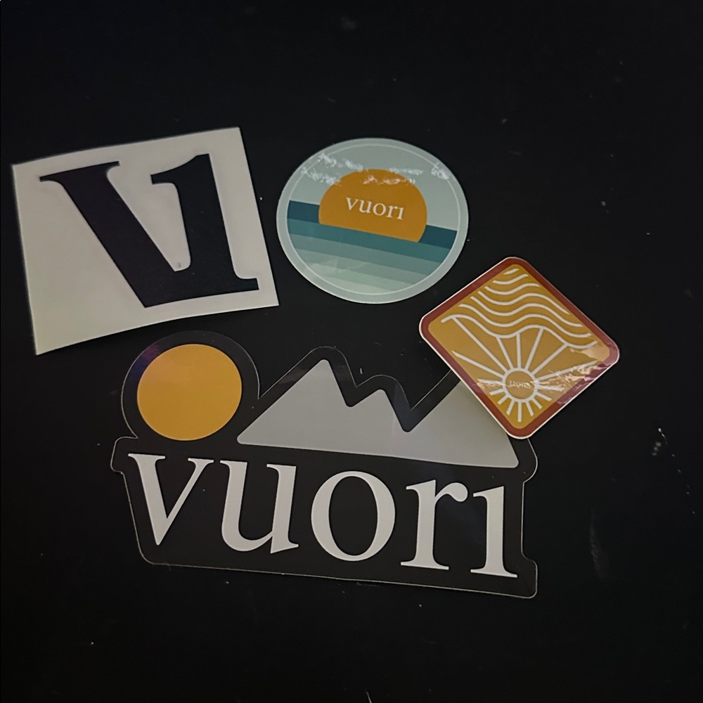 Vuori Assorted Sticker Collection - 4 stickers. See pics